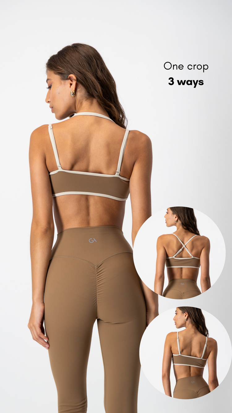 CloudForm Multiway Crop | Cinnamon Two Tone