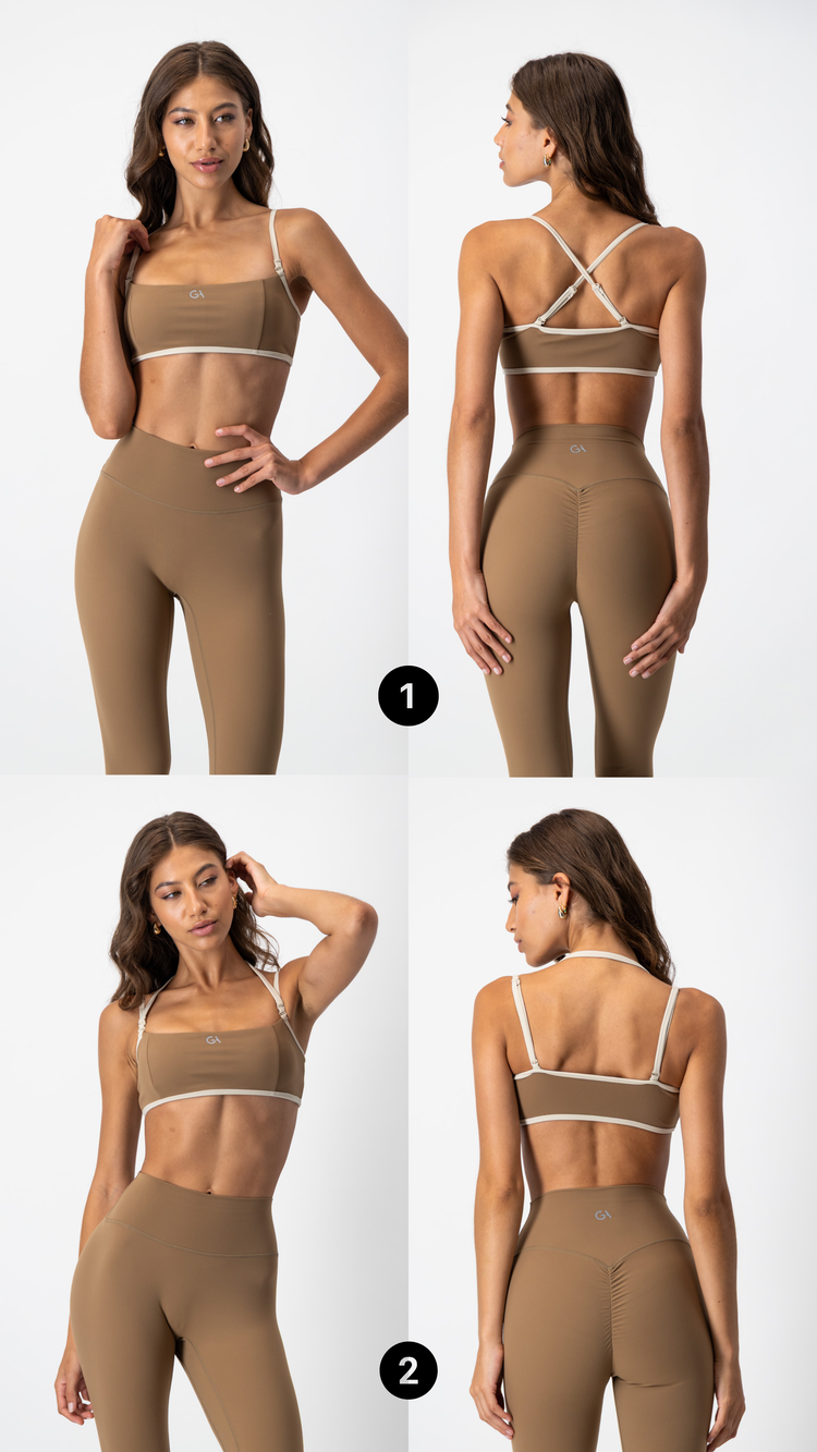 CloudForm Multiway Crop | Cinnamon Two Tone