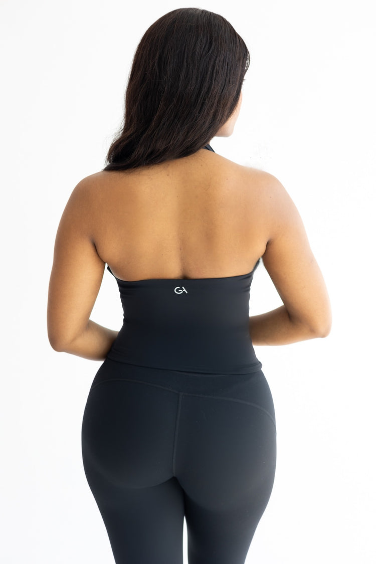 Core Lily Halter Tank | Black