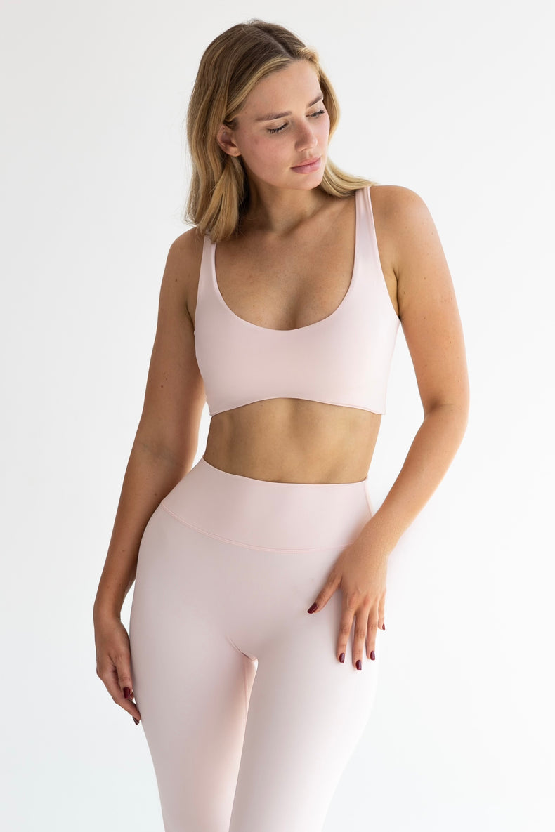 Core Mia Open Back Crop | Strawberry Glaze