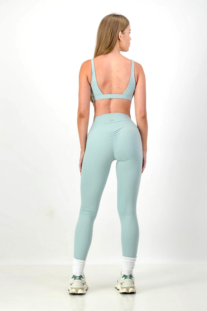 LUXSCULPT SCRUNCH LEGGINGS - Matcha