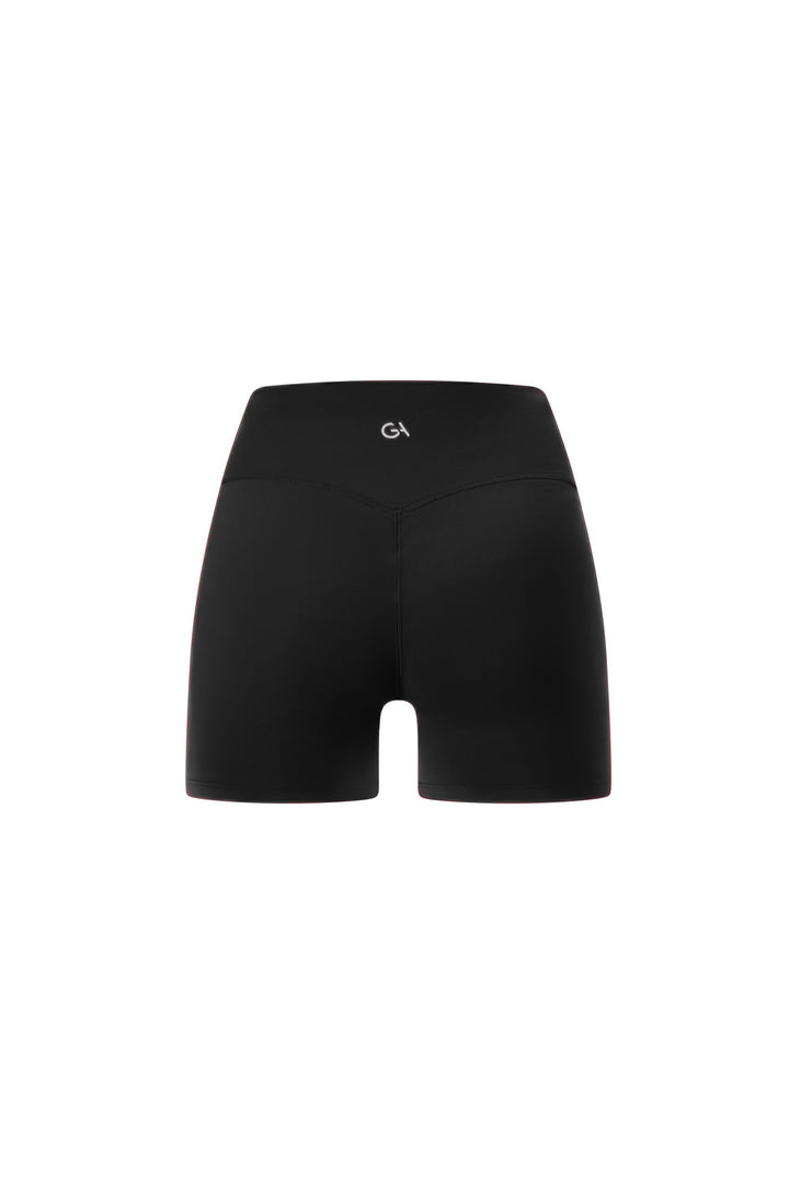 FORM 5" CROSSOVER INVISIBLE SCRUNCH SHORTS - Black