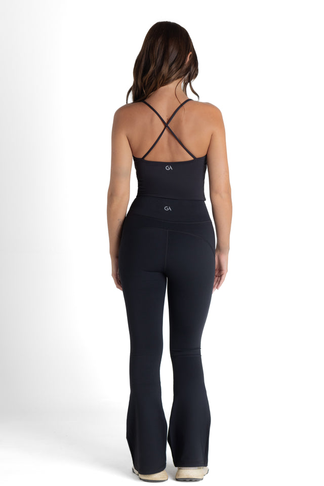 Core 28" Flare Leggings | Black