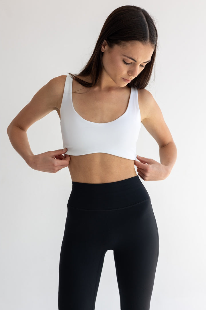 CORE MIA OPEN BACK CROP- Vanilla