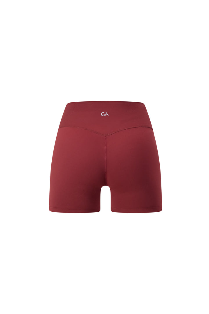 FORM 5" CROSSOVER INVISIBLE SCRUNCH SHORTS - Black Cherry