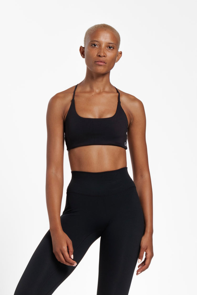 LuxSculpt Lexi Backless Crop | Black