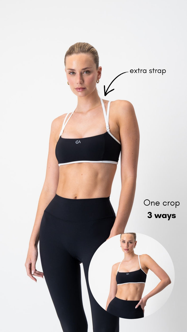 CloudForm Multiway Crop | Black Two Tone