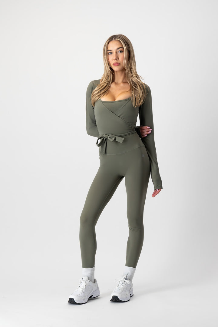 Form Sophia Ballet Wrap - Khaki Green