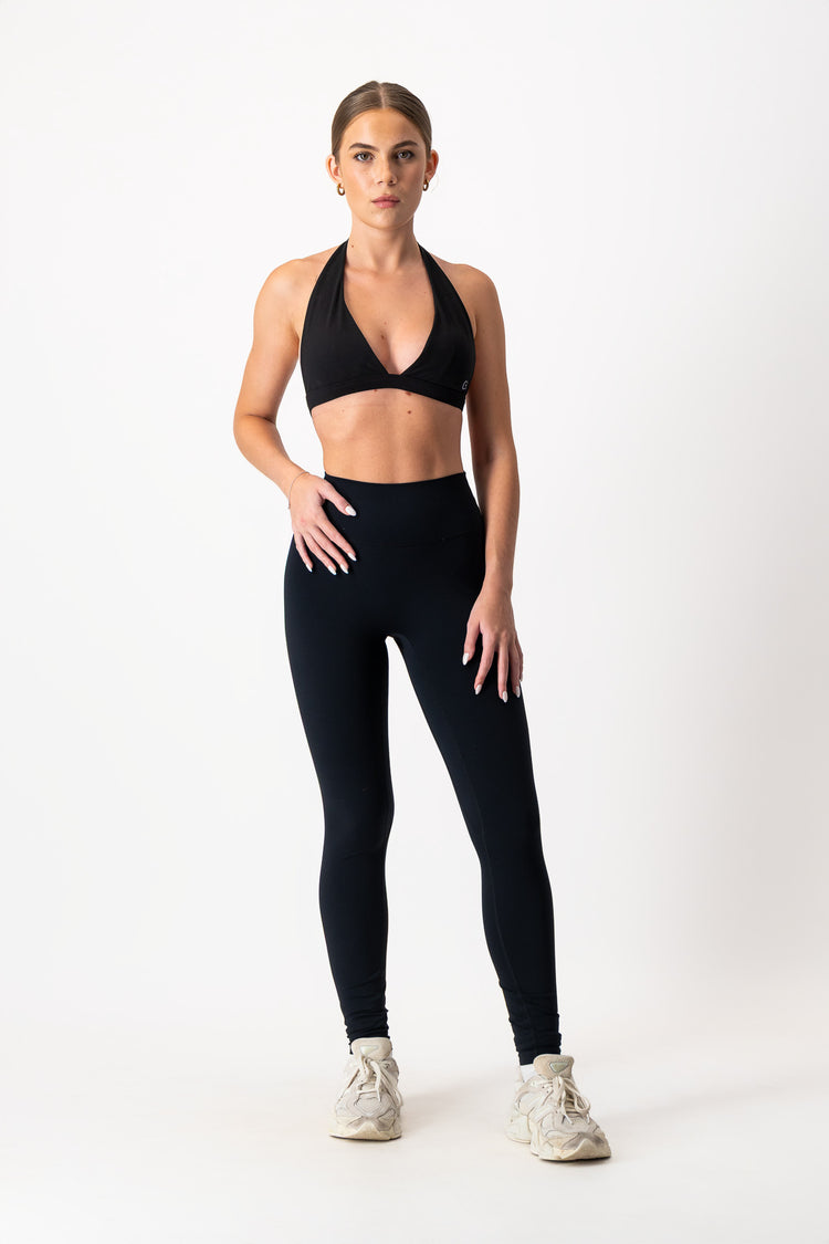 Form Cece Halter Crop - Black