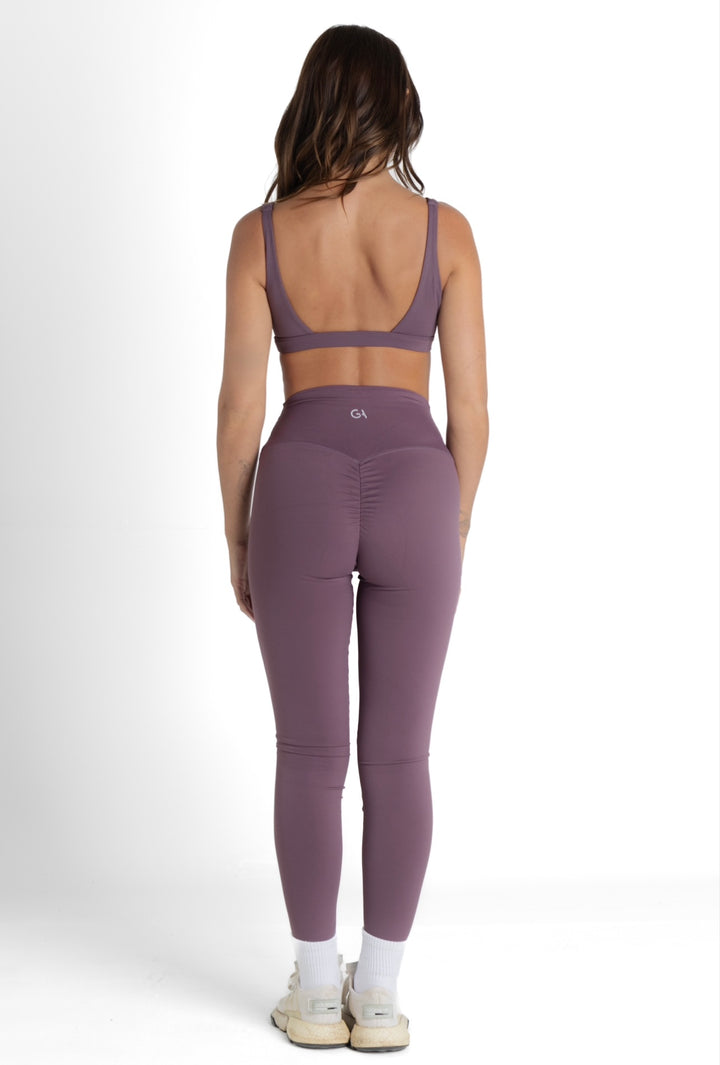 LUXSCULPT SCRUNCH LEGGINGS - Americano