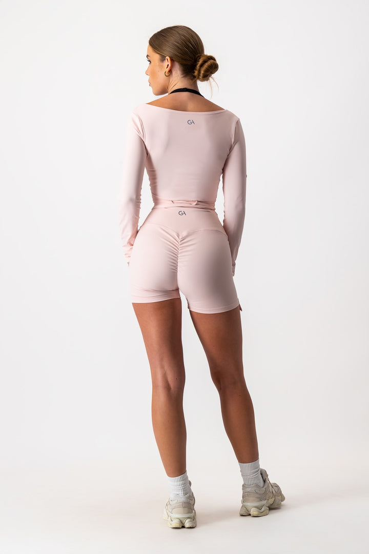 CORE SOPHIA BALLET WRAP TOP - Strawberry glaze