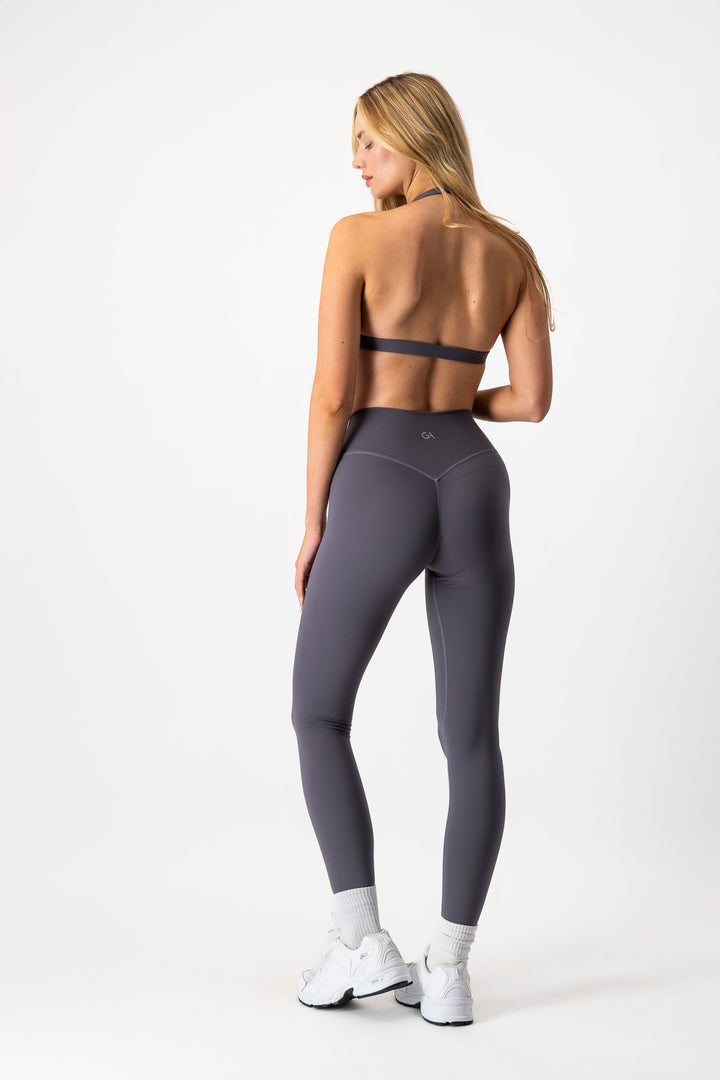 FORM CROSSOVER INVISIBLE SCRUNCH LEGGINGS - Charcoal