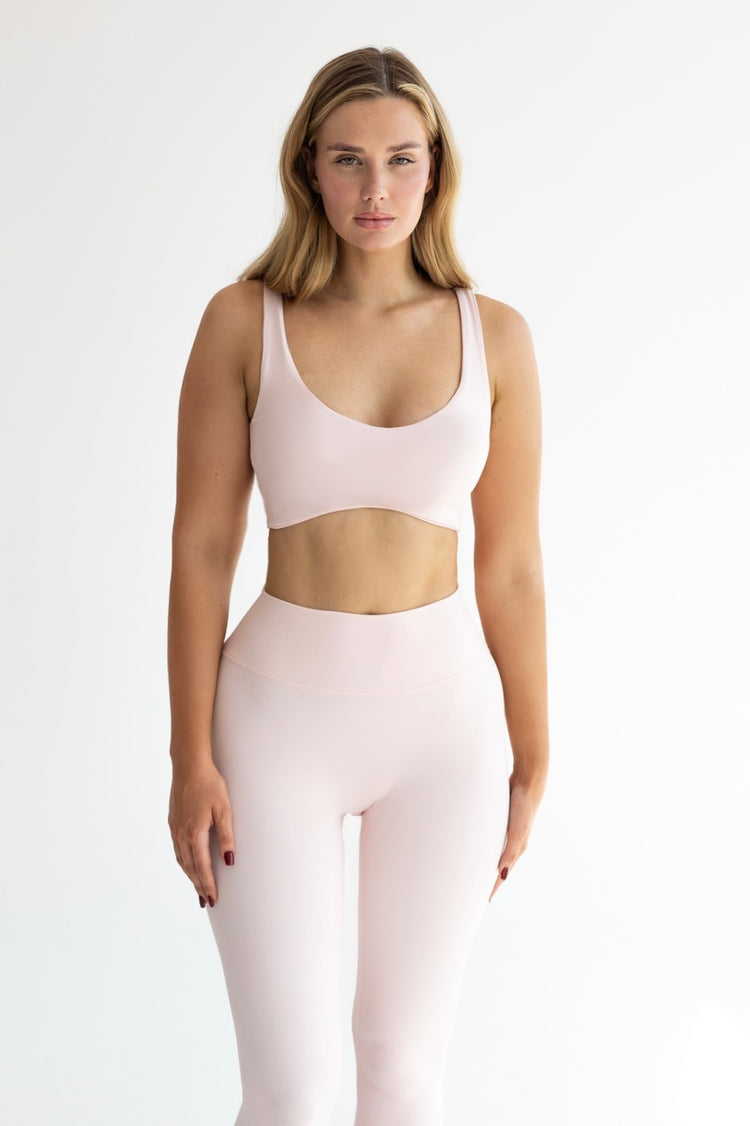 Core Mia Open Back Crop | Strawberry Glaze