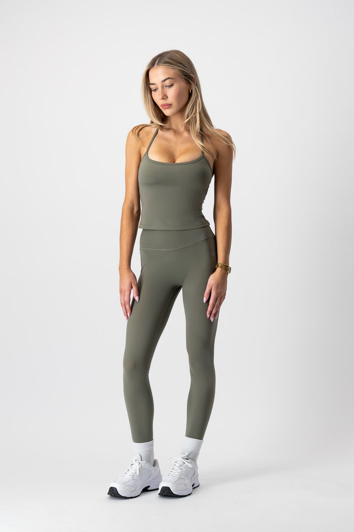Form Invisible Scrunch Ruched Leggings- Khaki Green