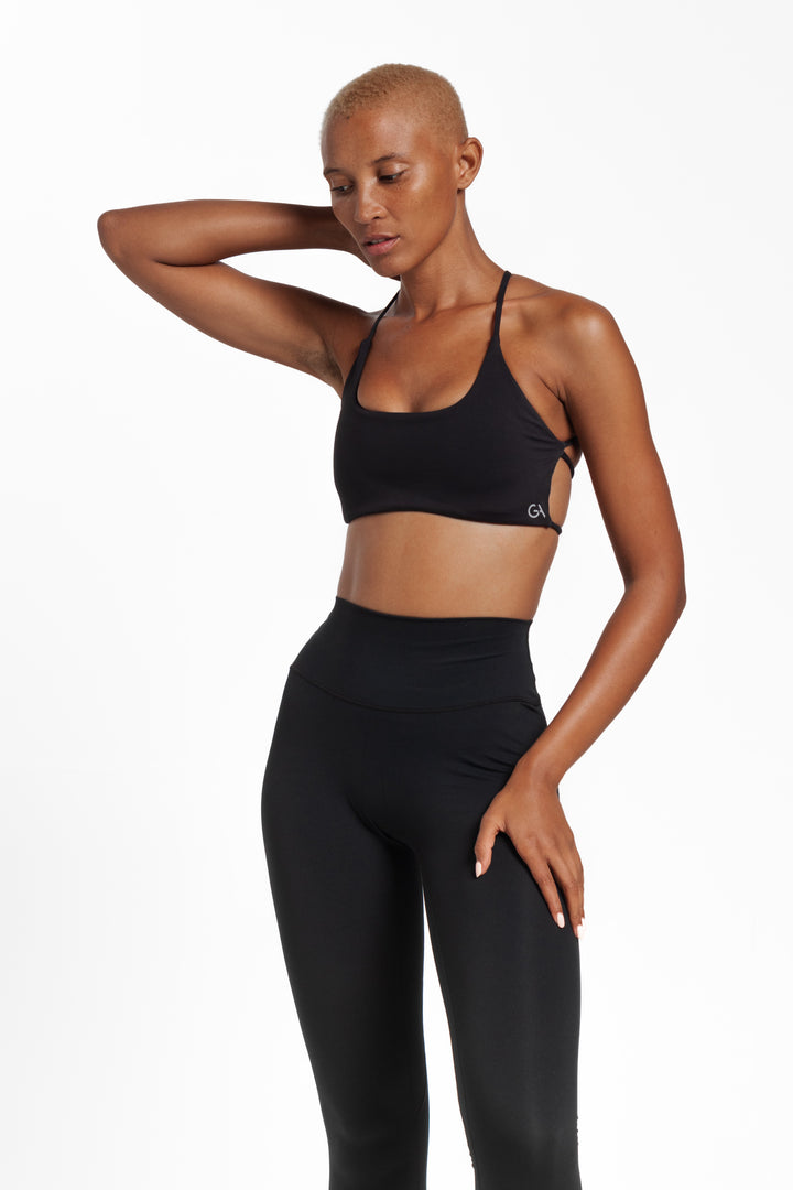 LUXSCULPT LEXI BACKLESS CROP - Black