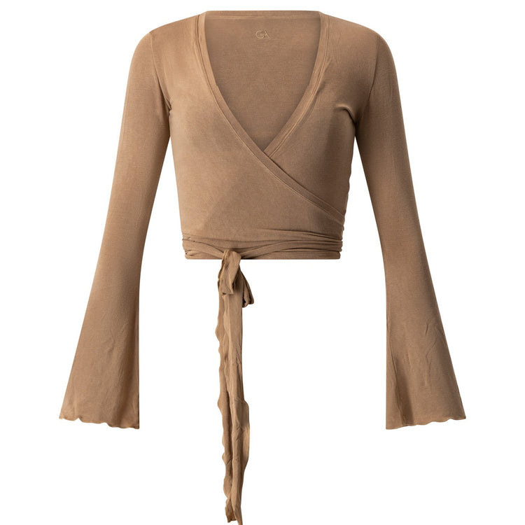 Leisure Flare Sleeve Ballet Wrap | Cinnamon