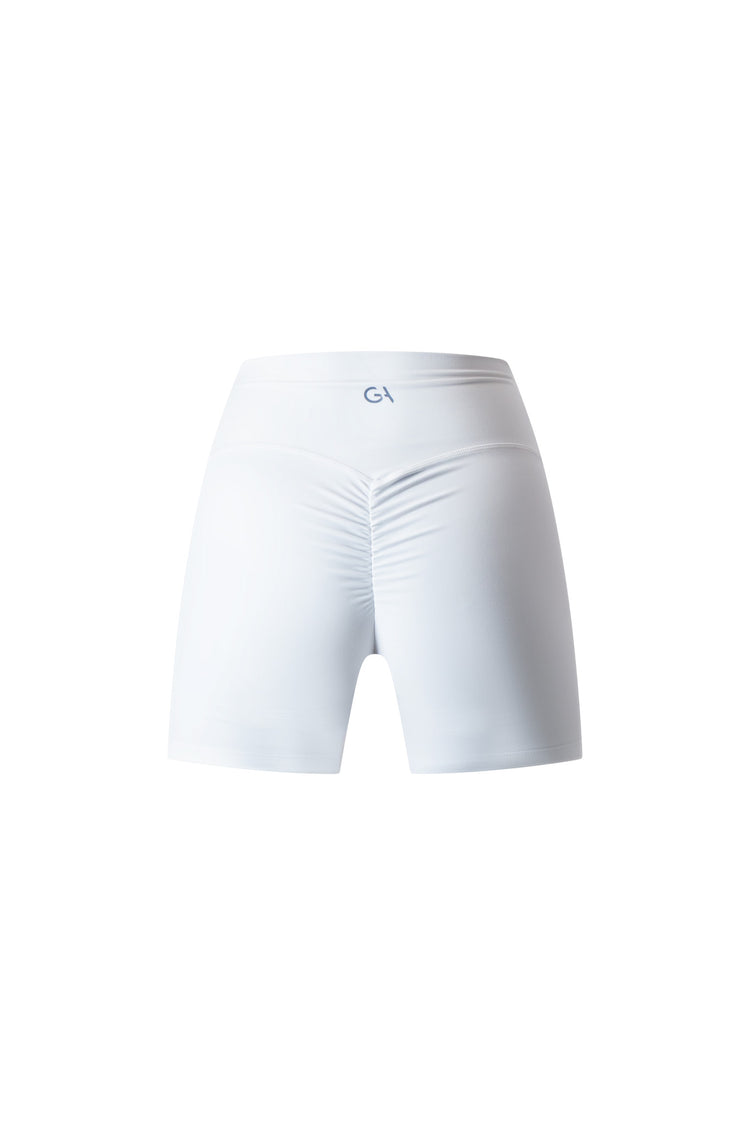 Cloudform 5" Scrunch Shorts | White